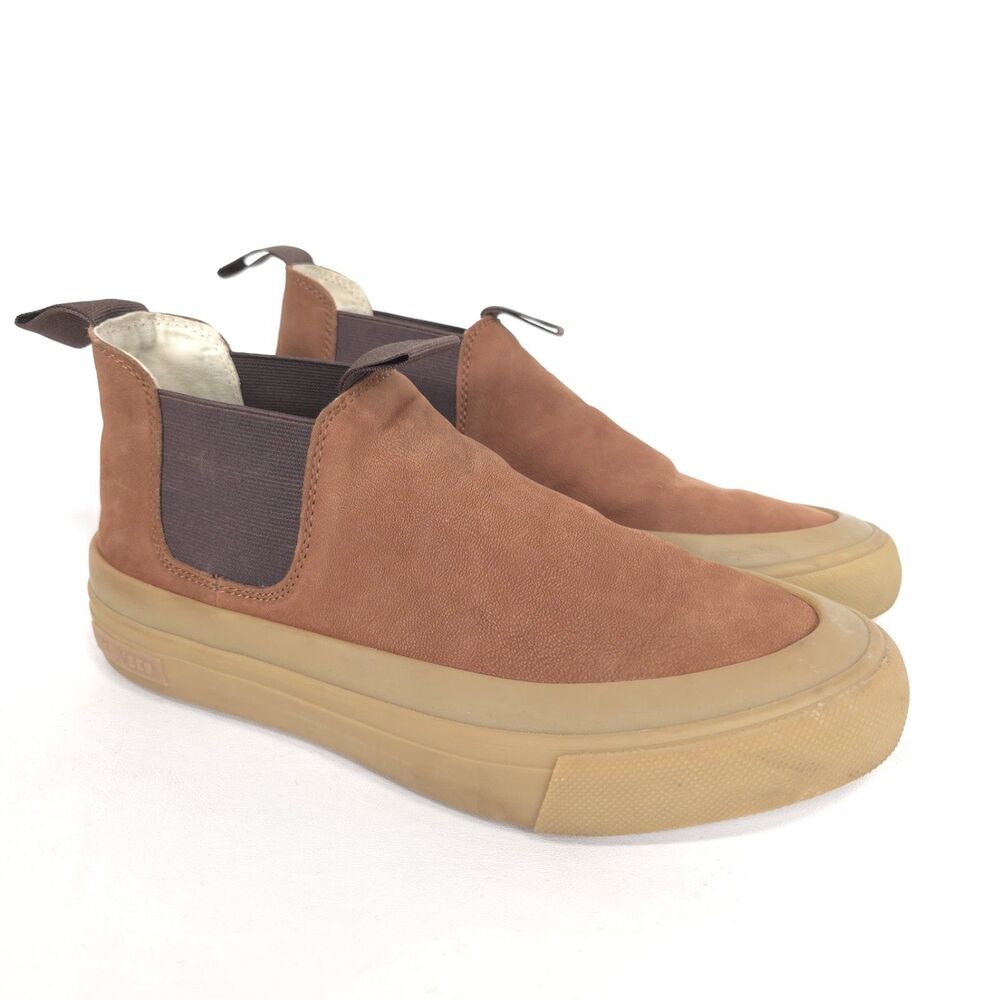 SEAVEES Mens Ballard Boot 9.5 Hazelnut Soft Tumbled Leather Slip On Chelsea Shoe